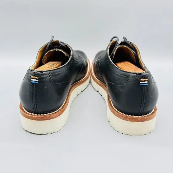 Ariat Shoes Mens 8.5 Black Leather Two24 Oxford Vibram Sole Casual Sneakers